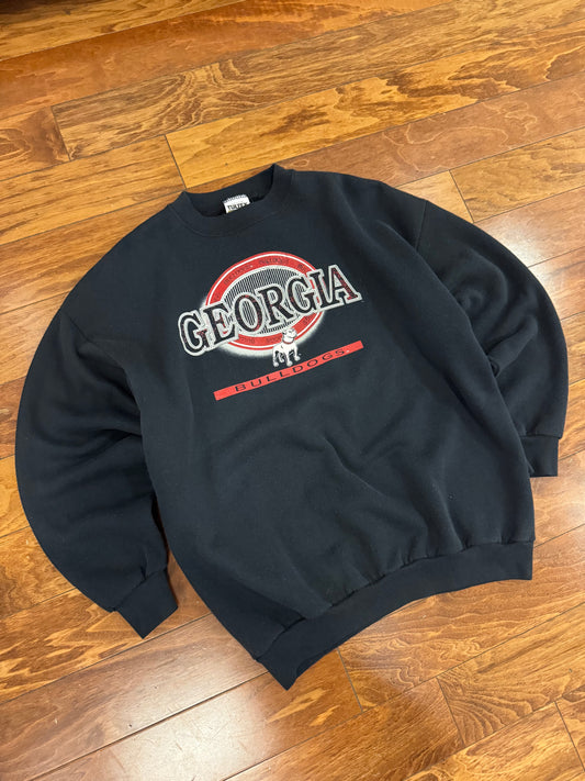 90s University of Georgia Bulldogs Spell Out Vintage Crewneck (XL)