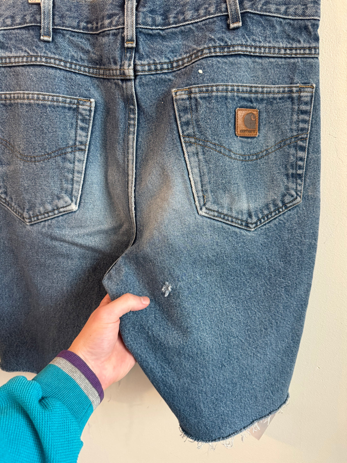 2007 Carhartt Faded Blue Shorts (36)