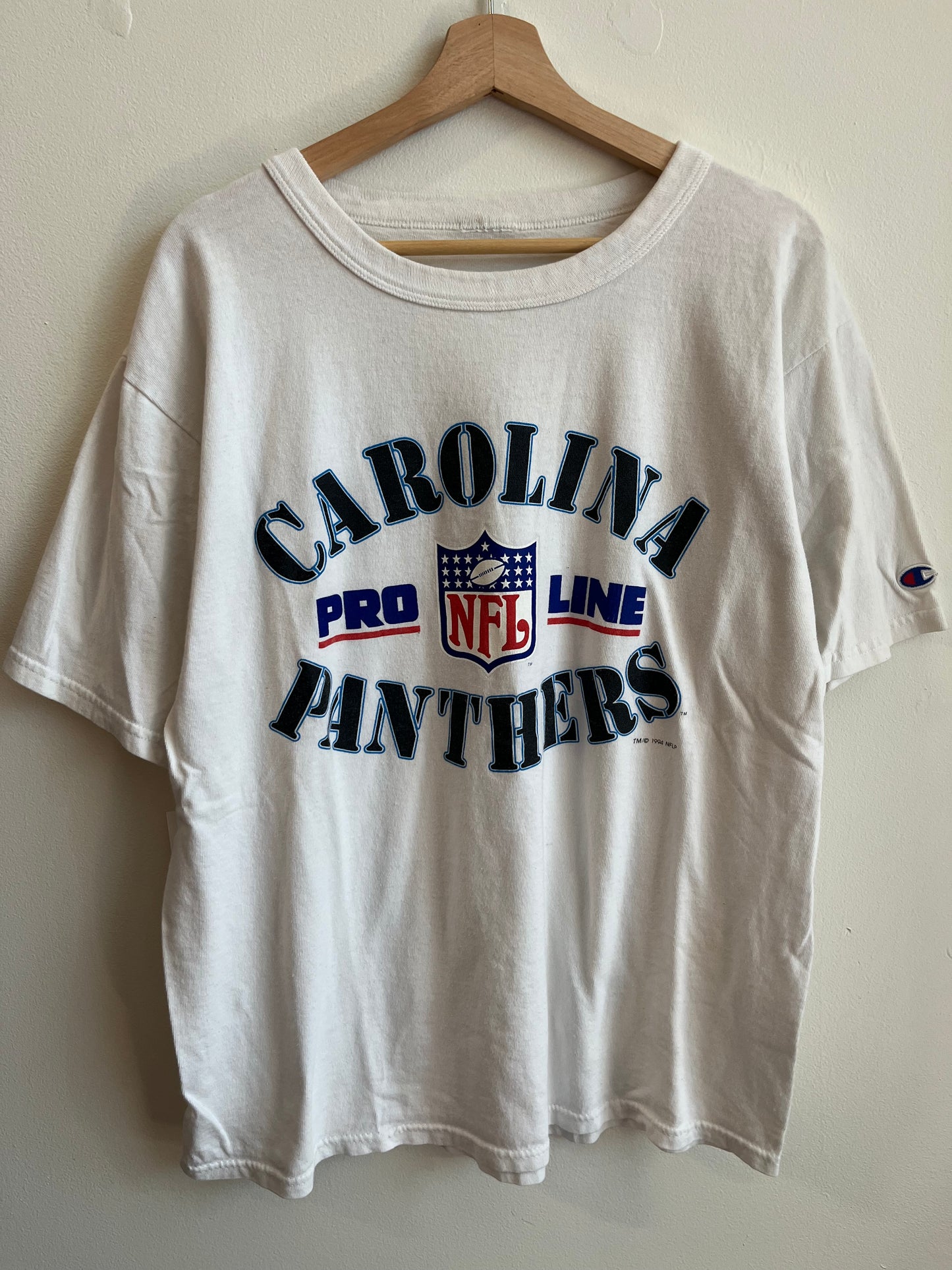 1994 Carolina Panthers White Pro Line Champion Tee (L)