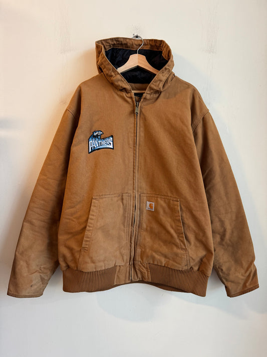 2022 Carhartt Carolina Panthers J130 Tan Patched Jacket (XL)