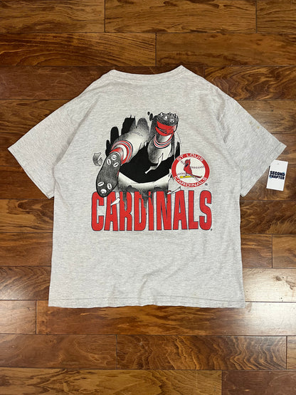 90s St Louis Cardinals Breakthrough Nutmeg MLB Tee (XL)