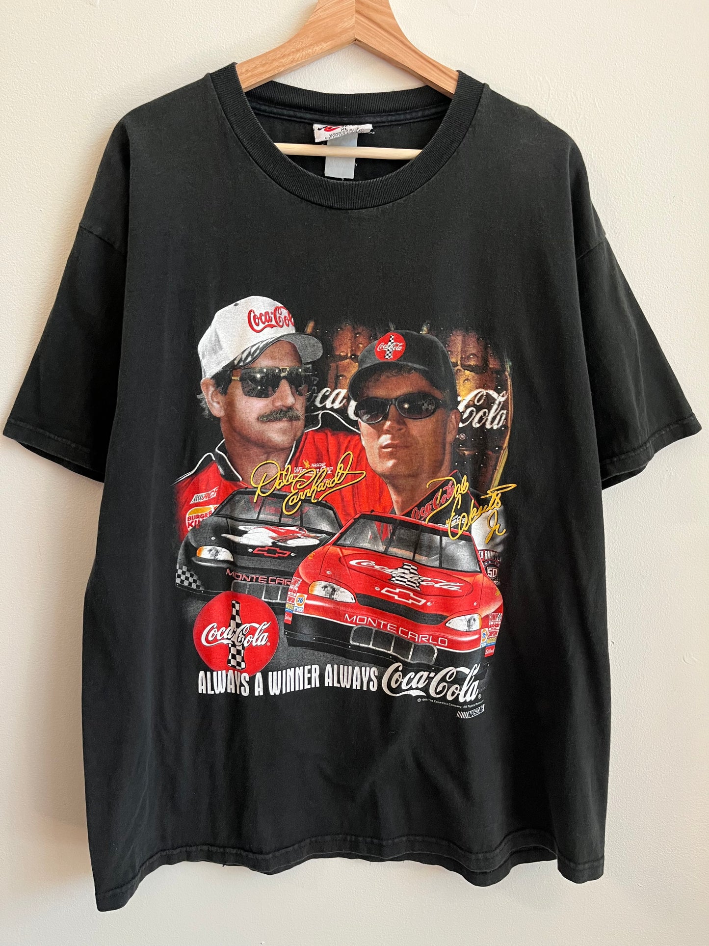 1996 Nascar Dale & Dale Jr Coke Tee (XL)