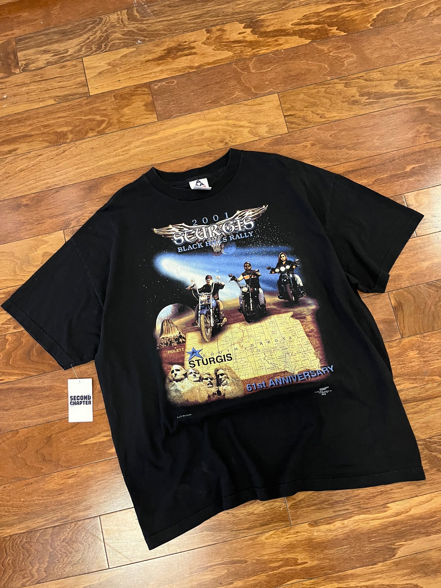 2001 Sturgis Black Hills Bald Eagle Tee (XXL)