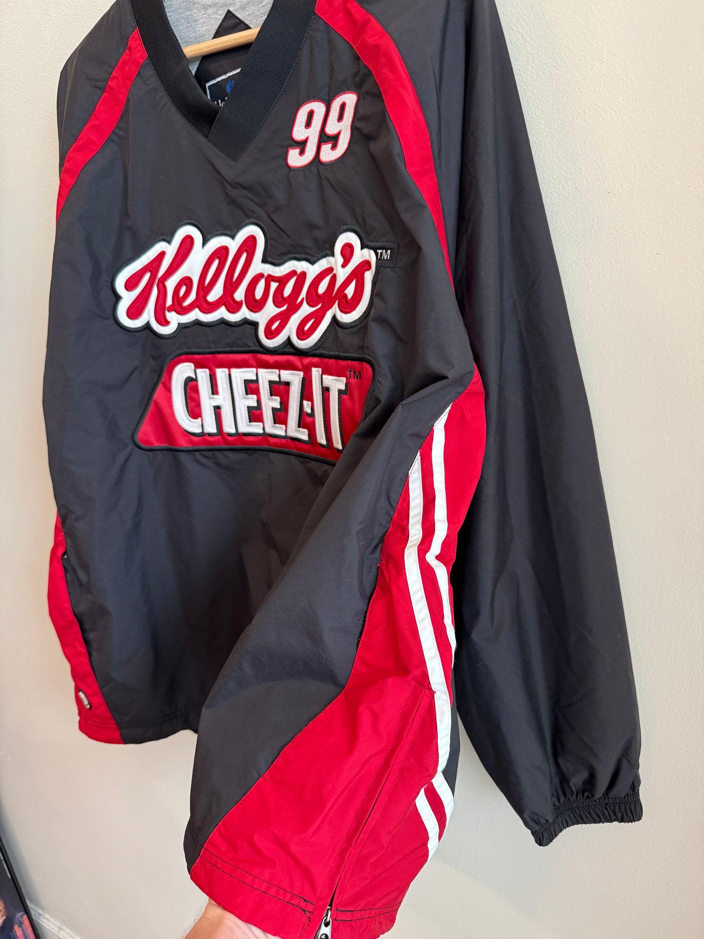 90s nascar Bob Osbourne Kellogg's Cheez-It Windbreaker (XL)