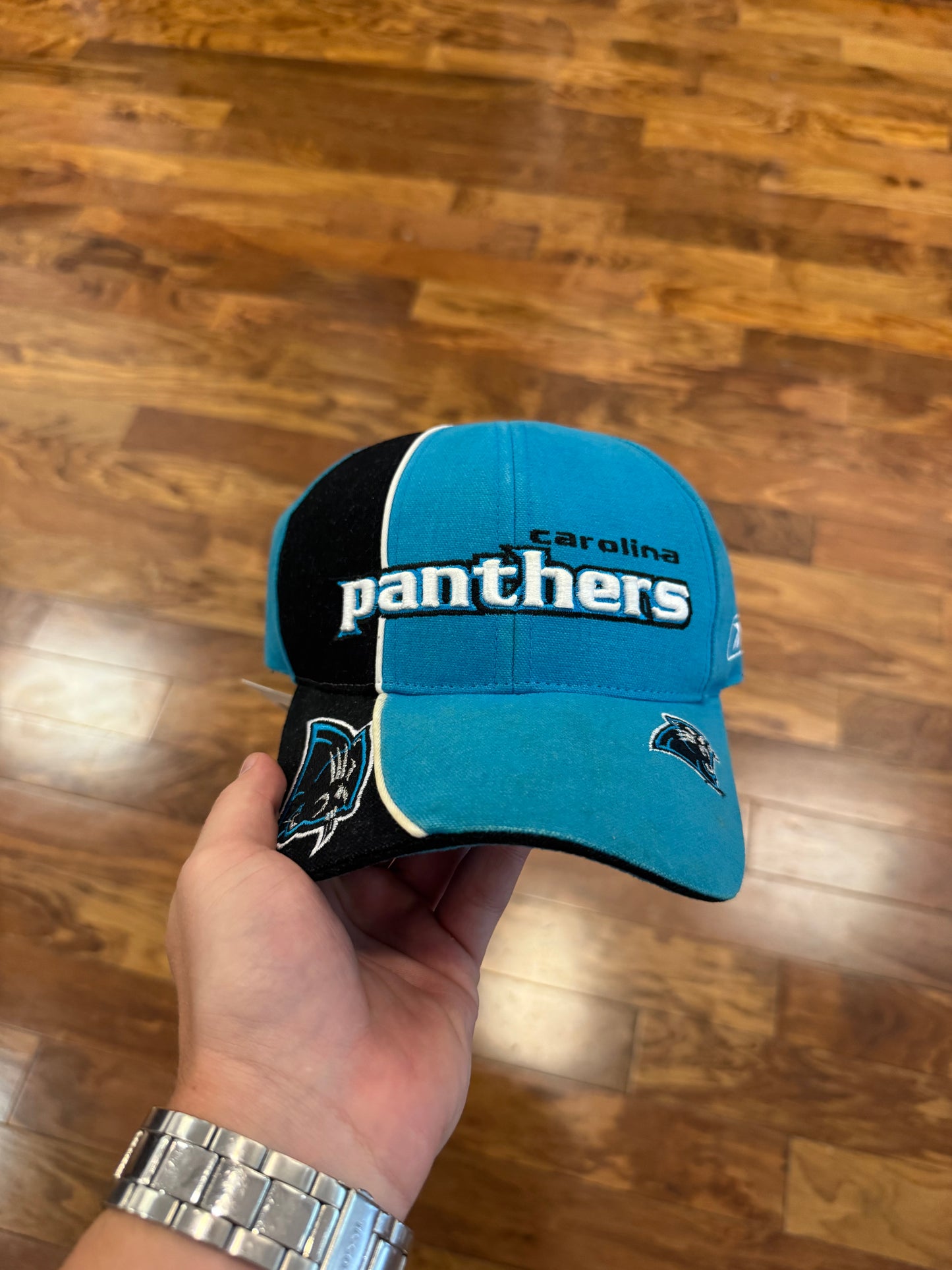 00s Carolina Panthers Deadstock Blue Spell Out Hat (OS)