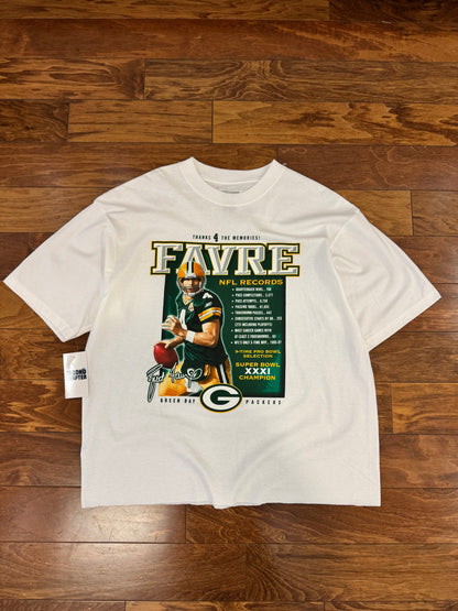 Green Bay Packers Brett Favre Tribute Reebok Cropped Tee (L)