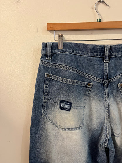 00s Enyce Baggy Faded Blue Shorts (36)