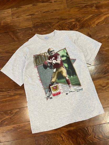 1990 49ers Joe Montana Salem Tee (L)
