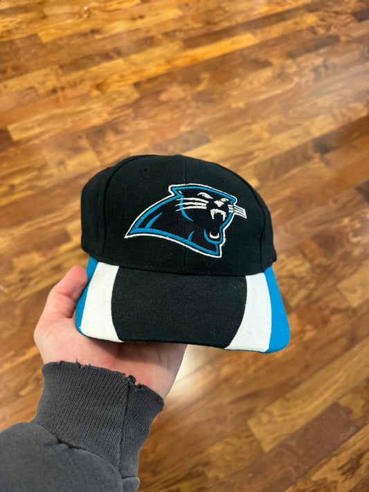 00s Carolina Panthers Twins Enterprise Striped Hat (OS)
