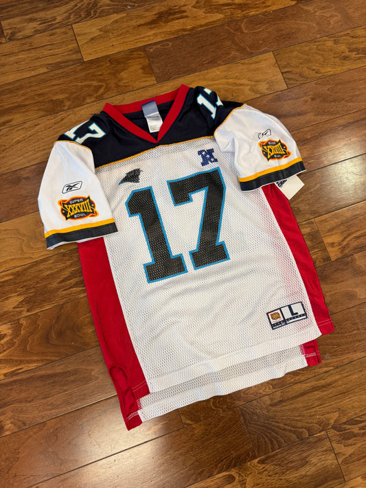 2003 Carolina Panthers Jake Delhomme Super Bowl Jersey (Youth L)