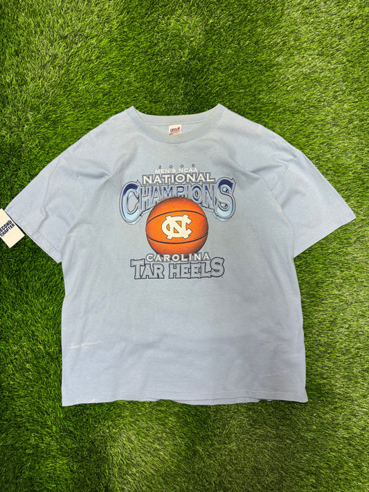 2005 University of North Carolina (UNC) NCAA Champions Stained Tee (XL)