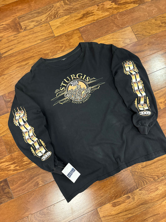 2009 Sturgis South Dakota Sleeve Hit Graphic Long-Sleeve Tee (XL)