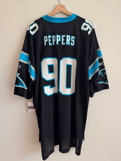 90s Carolina Panthers Julius Peppers Home Reebok Jersey (XXL)