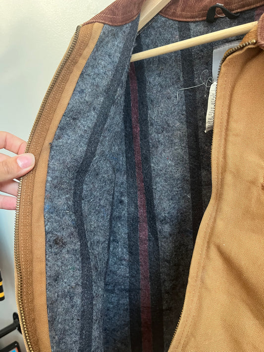 2012 Carhartt Detroit Brown Blanket Lined Jacket (L)