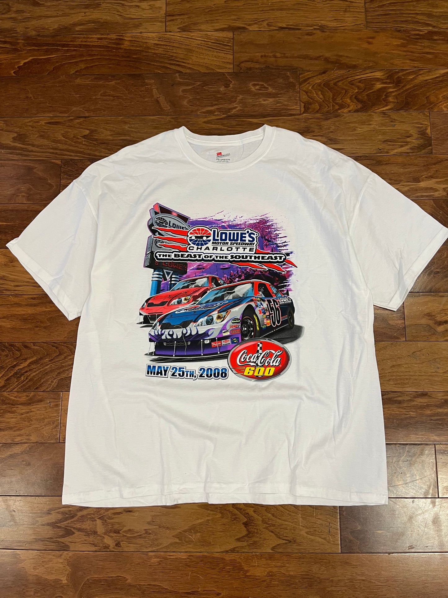 2008 Lowe's "Beast Of The Southeast" Coca Cola 600 Nascar Tee (XXL)