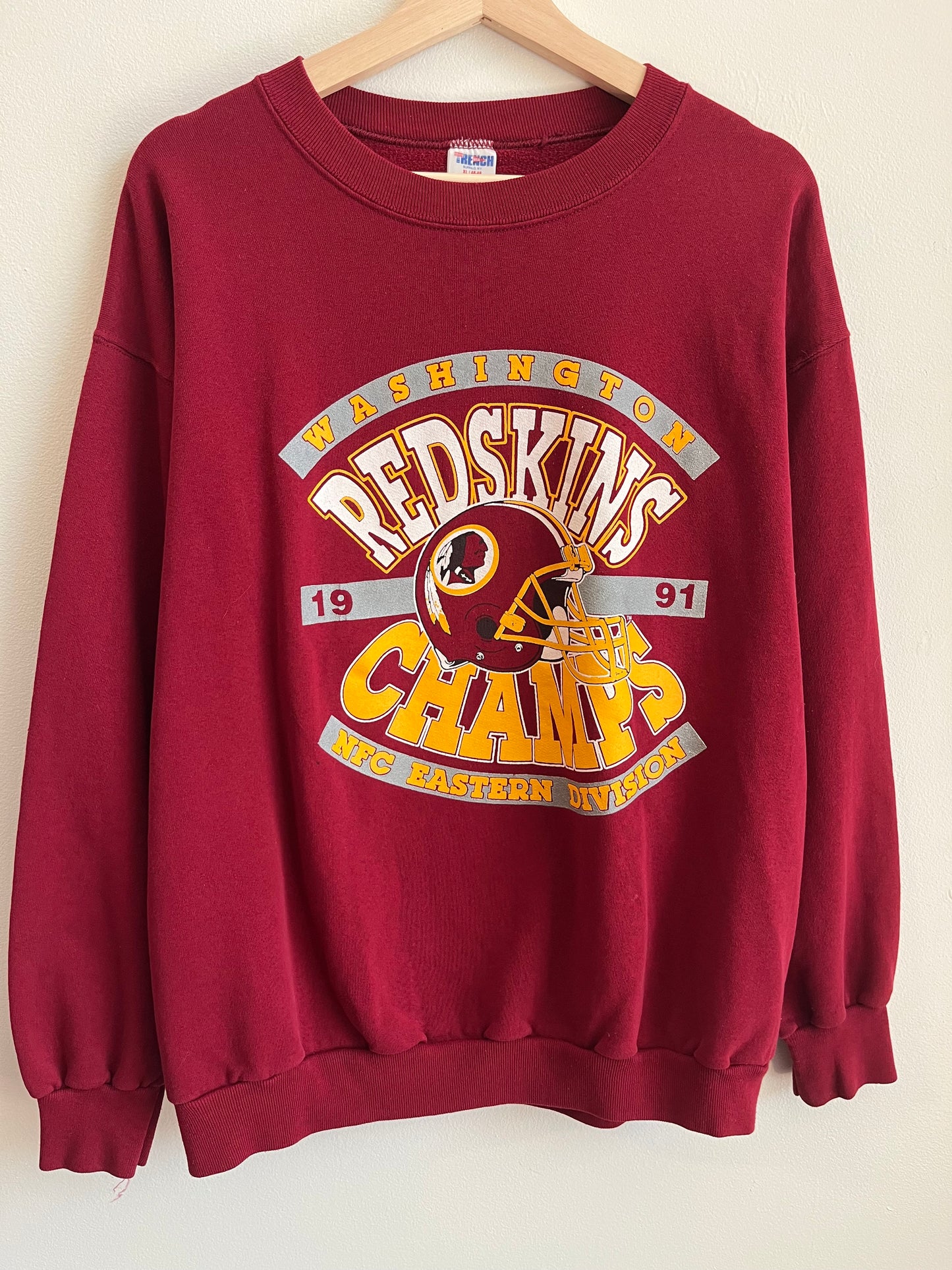 1991 Washington Redskins NFC Eastern Division Champions Crewneck (XL)