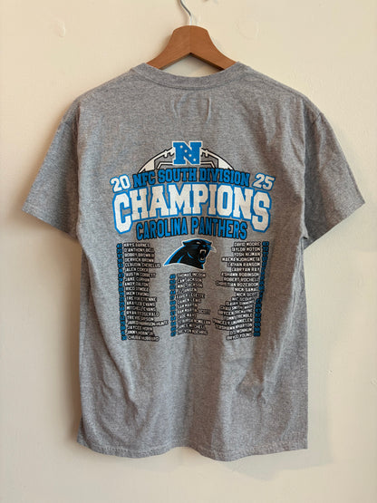 2025 Carolina Panthers NFC South Division Champions Tee (M)