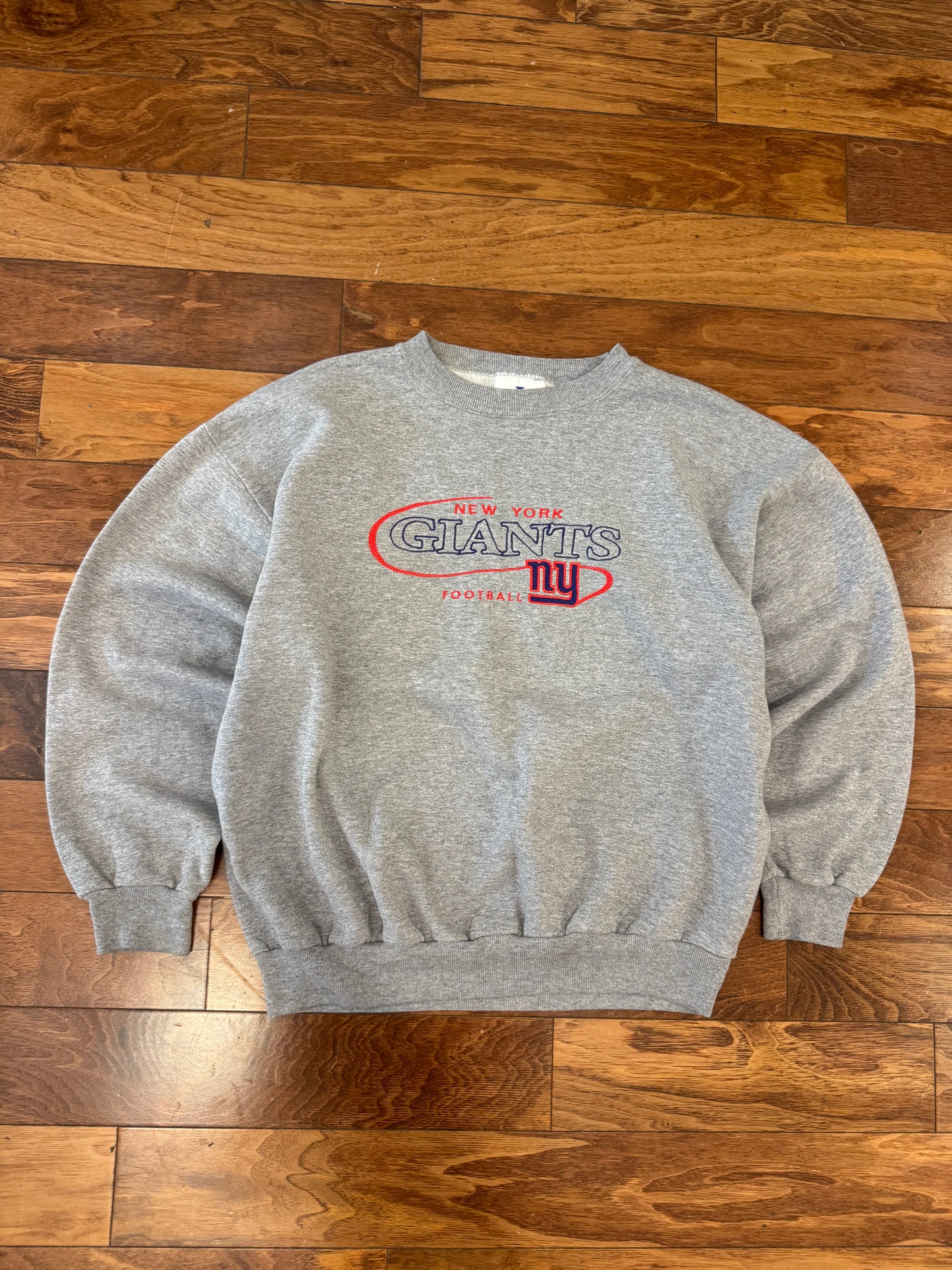 90s New York Giants Embroidered Logo Crewneck (L)