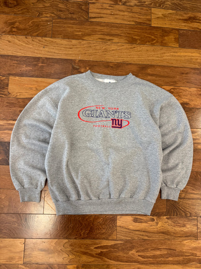 90s New York Giants Embroidered Logo Crewneck (L)