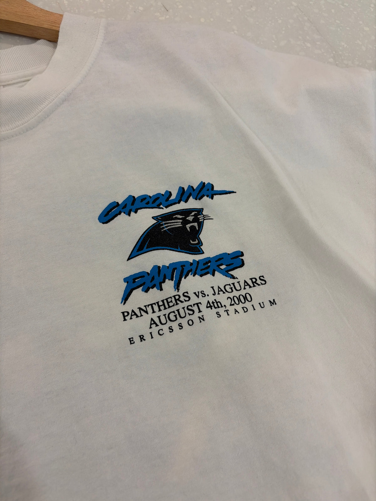 2000 Carolina Panthers vs Jacksonville Jaguars “The Winning Line-Up” Tee (XXL)