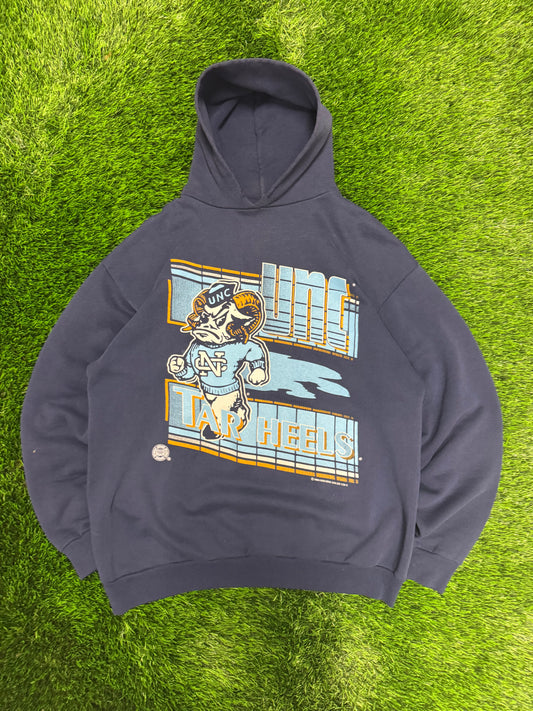 1994 University of North Carolina (UNC) Tar Heels Mascot Vintage Hoodie (XL)