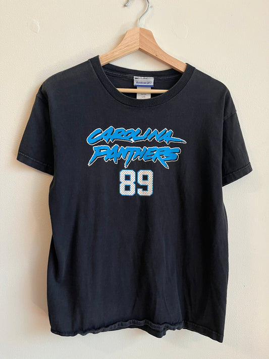 00s Carolina Panthers Steve Smith Number 89 Reebok Jersey Tee (Youth L)