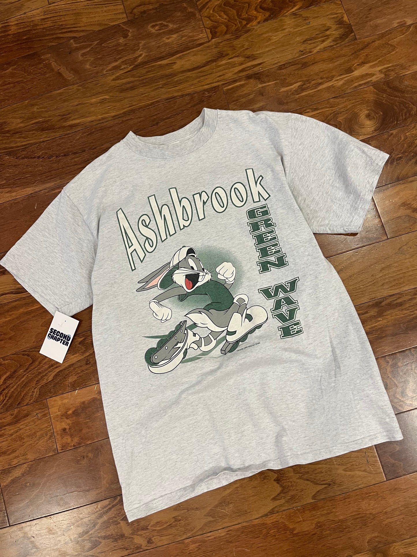 1995 Ashbrook Green Wave Bugs Bunny Looney Tunes Tee (L)