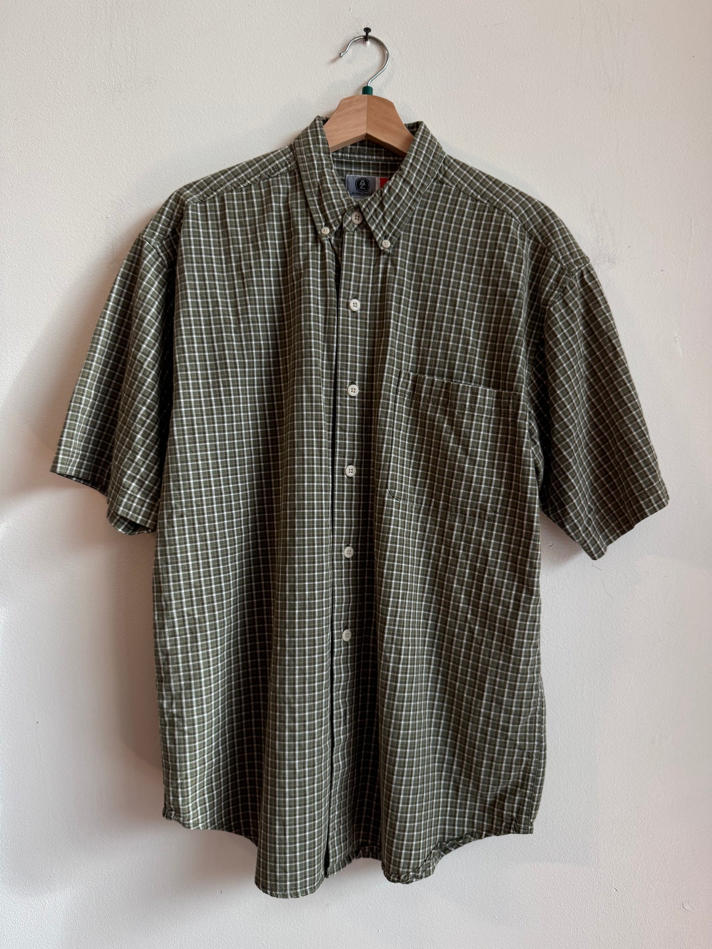 00s Arizona Jeans Green Casual Pocket Polo Shirt (M)