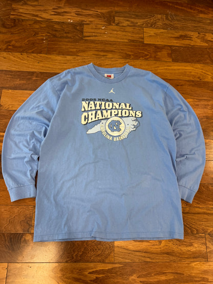 2005 UNC NCAA National Champs Nike Long-Sleeve Shirt (XL)
