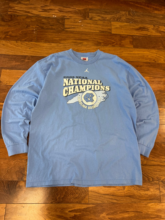 2005 UNC NCAA National Champs Nike Long-Sleeve Shirt (XL)