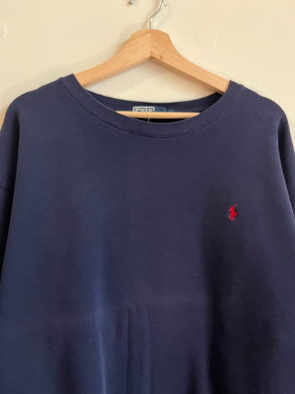 00s Polo Ralph Lauren Navy Essential Crewneck (L)
