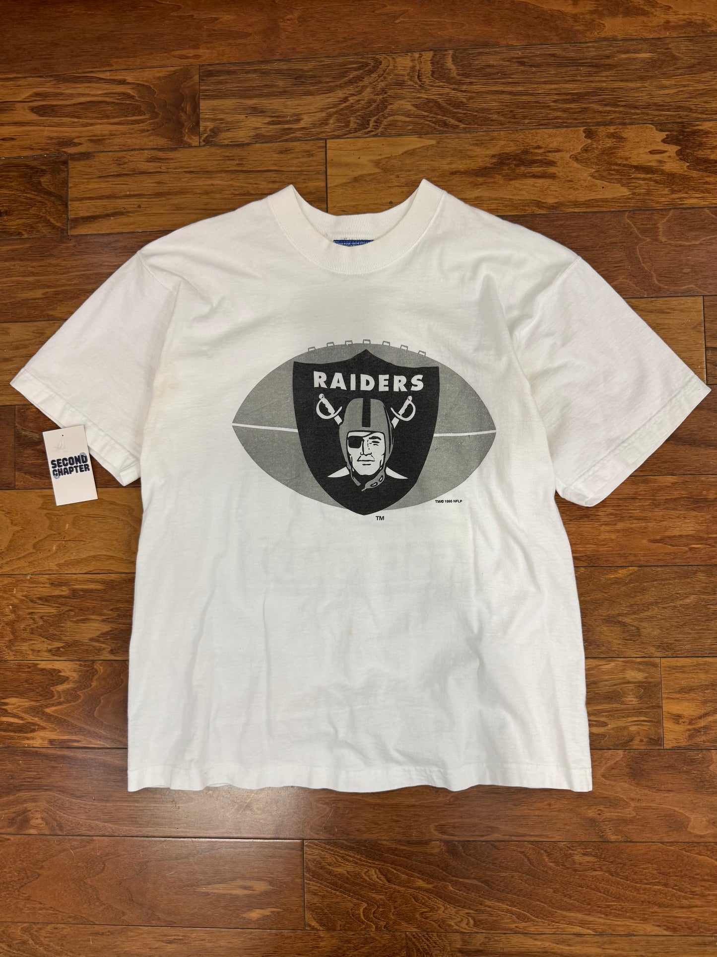 1995 Oakland Raiders Pro Player White Tee (L)