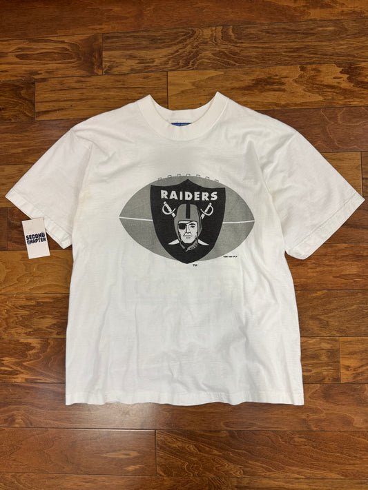 1995 Oakland Raiders Pro Player White Tee (L)