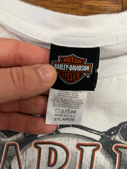 2020 Harley Cox's Asheboro NC White Tee (XXL)