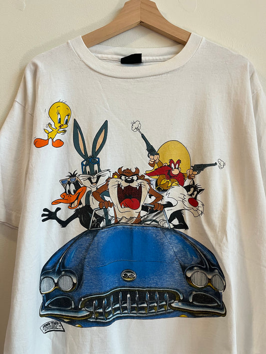 90s Looney Tunes Vintage Car Changes Tee (XL)