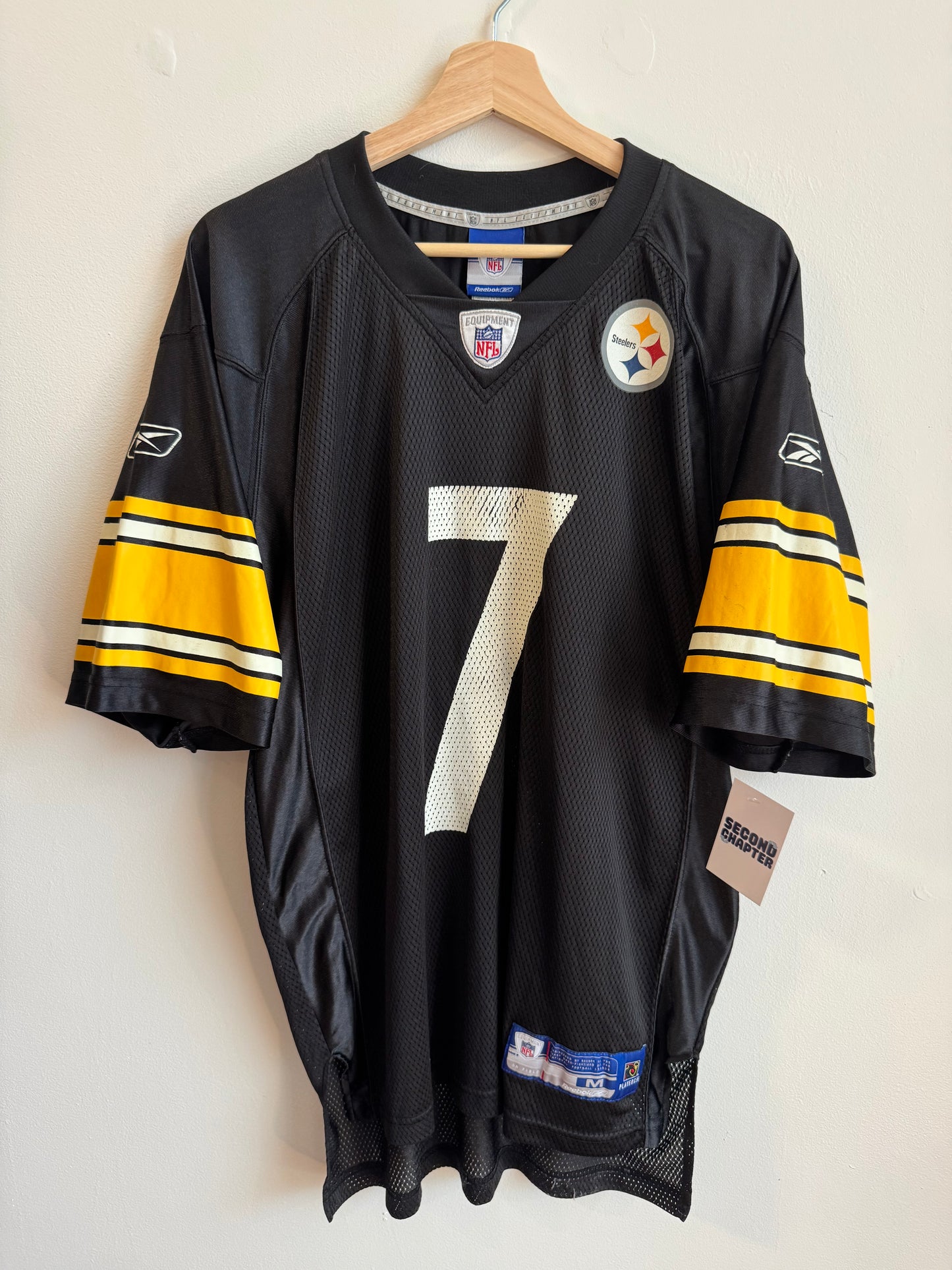 00s Pittsburgh Steelers Ben Roethlisberger #7 Reebok Jersey (M)