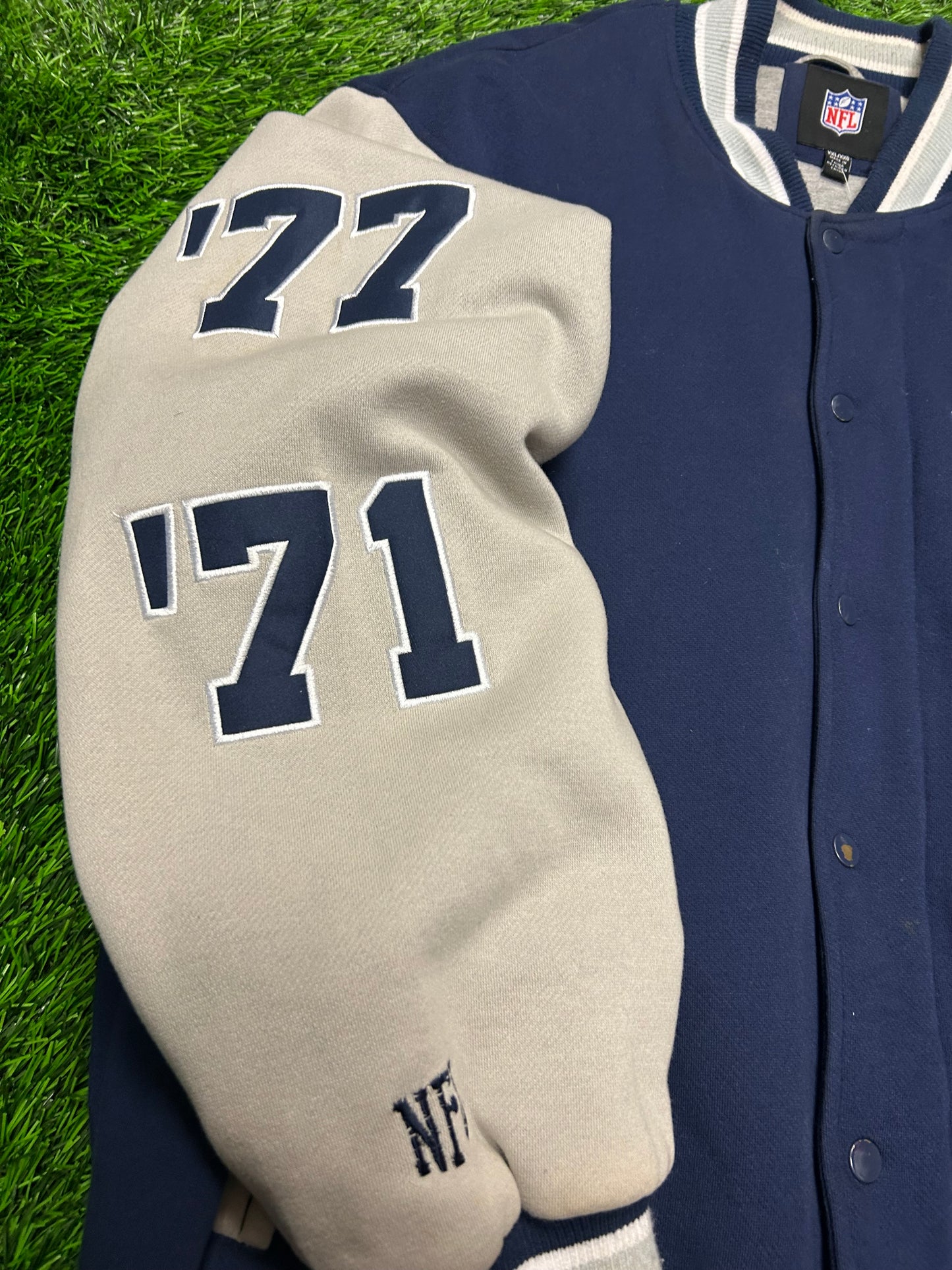 00s Dallas Cowboys NFL Super Bowl Patches Varsity Jacket (XXL)