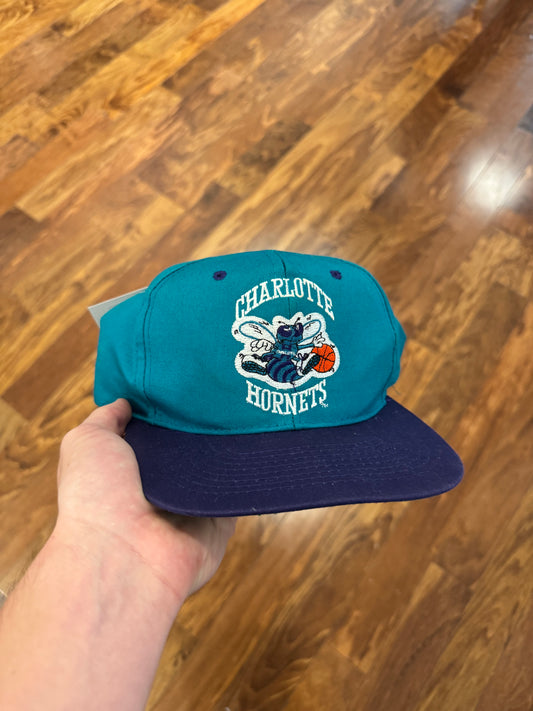 90s Charlotte Hornets Teal/Purple NBA Hat (OS)