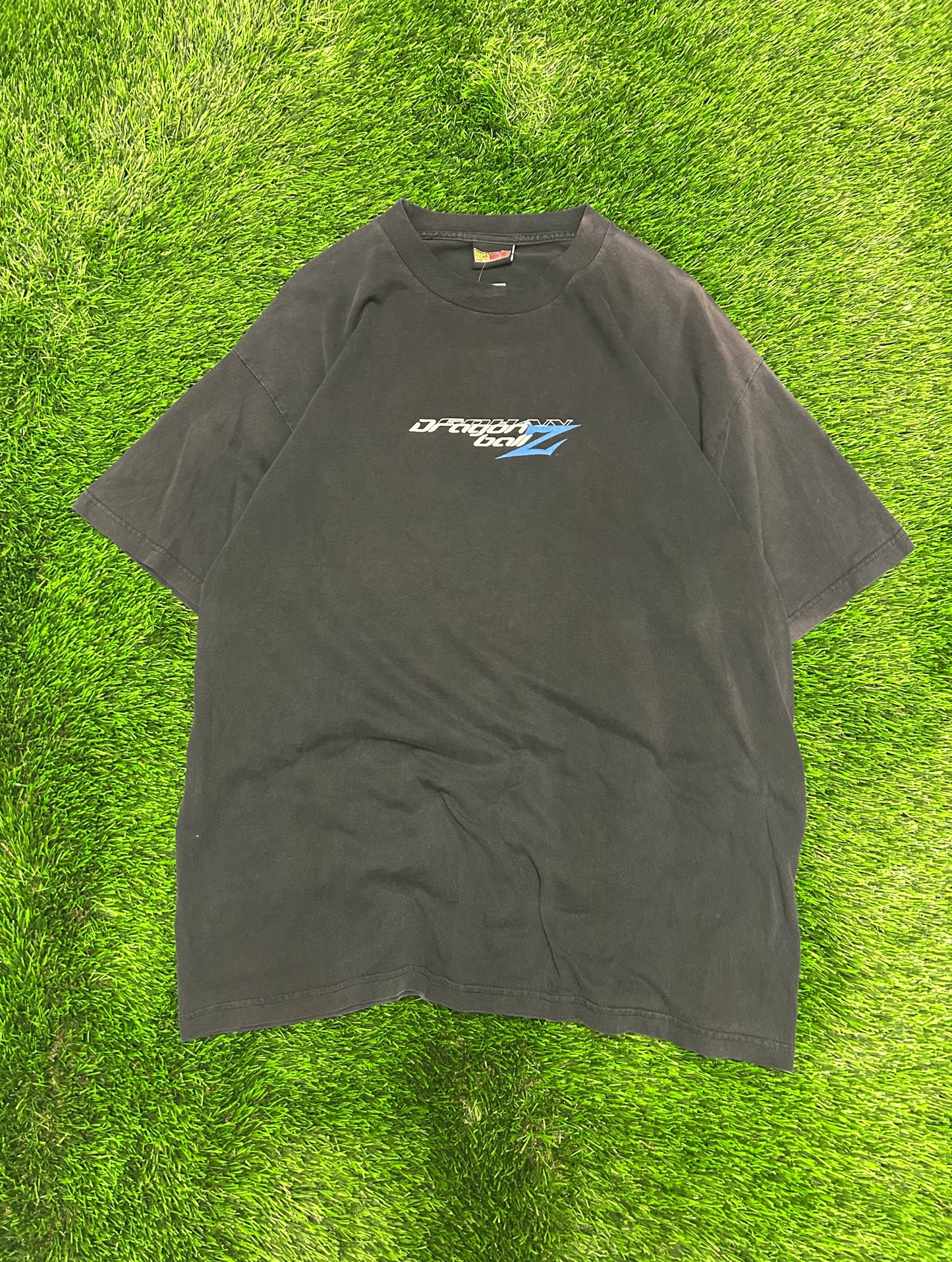 2000 Dragon Ball Z Gohan Goku Z Fighters Vintage Anime Faded Grail Tee (XL)