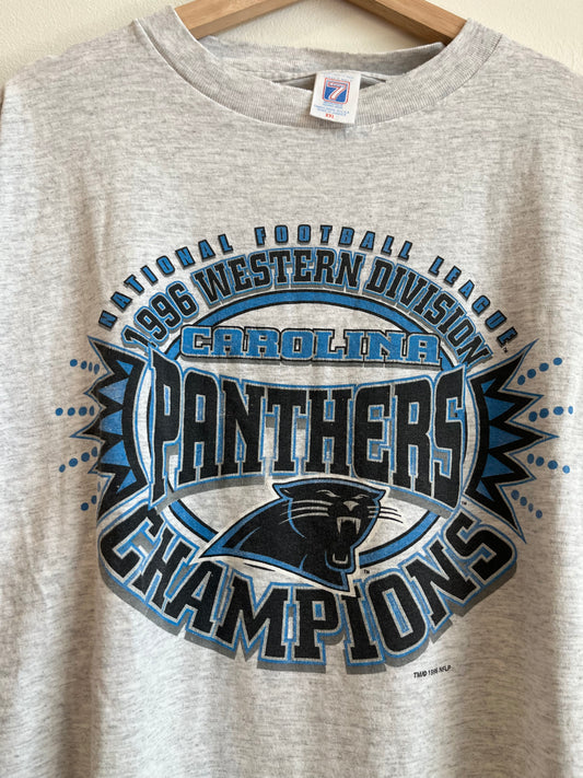 1996 Carolina Panthers Grey Western Division Tee (XXL)
