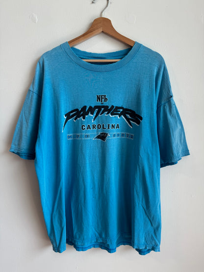 00s Carolina Panthers Crazy Faded/Distressed Tee (XL)