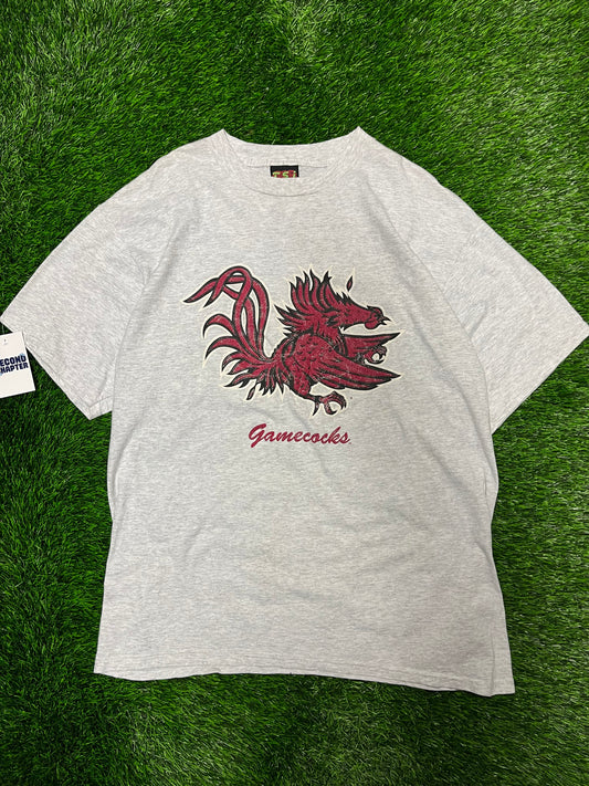 00s University of South Carolina (USC) Gamecocks Grey Tee (XL)
