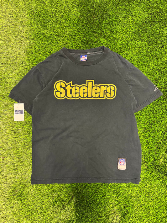 00s Pittsburgh Steelers Reebok Spell Out Tee (M)