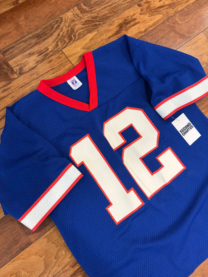 90s Buffalo Bills Jim Kelly #12 Logo 7 Jersey (M)