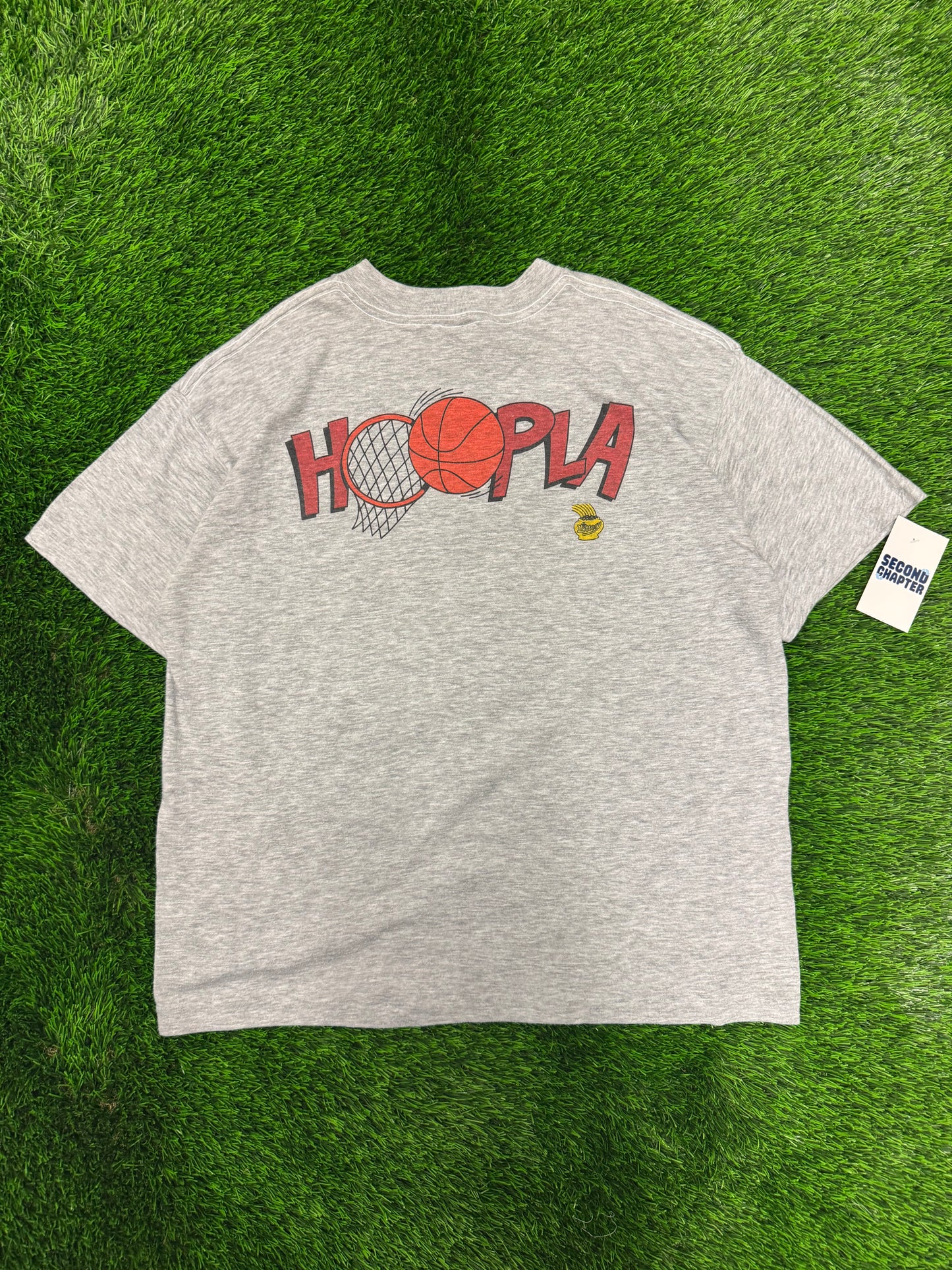 90s Chicago Bulls Hoopla Lottery Caricature Salem NBA Tee (XL)