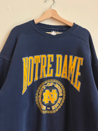 90s Notre Dame Galt Sand Crewneck (L)