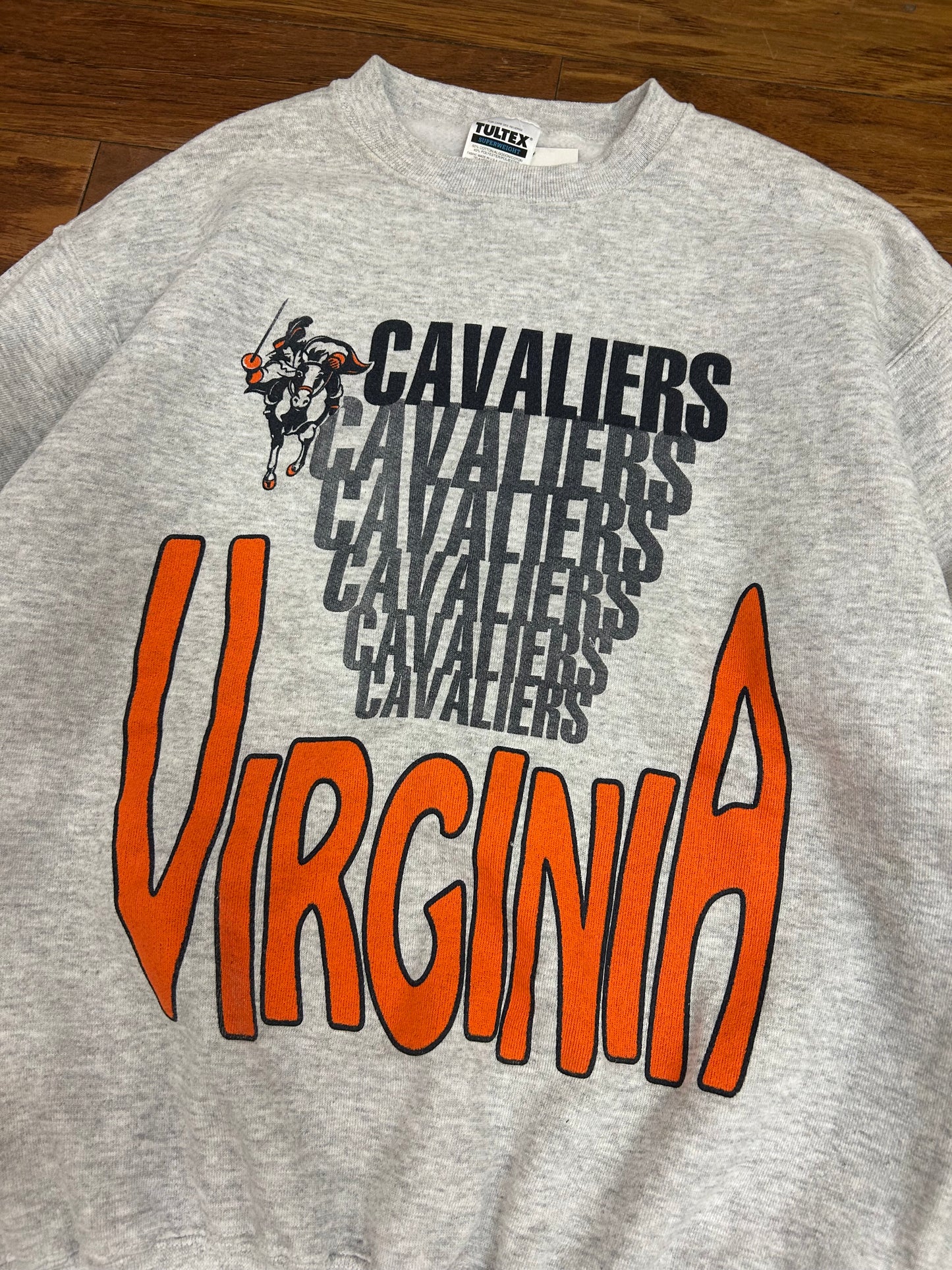 90s University of Virginia Cavaliers Vintage Spell Out Crewneck (M)
