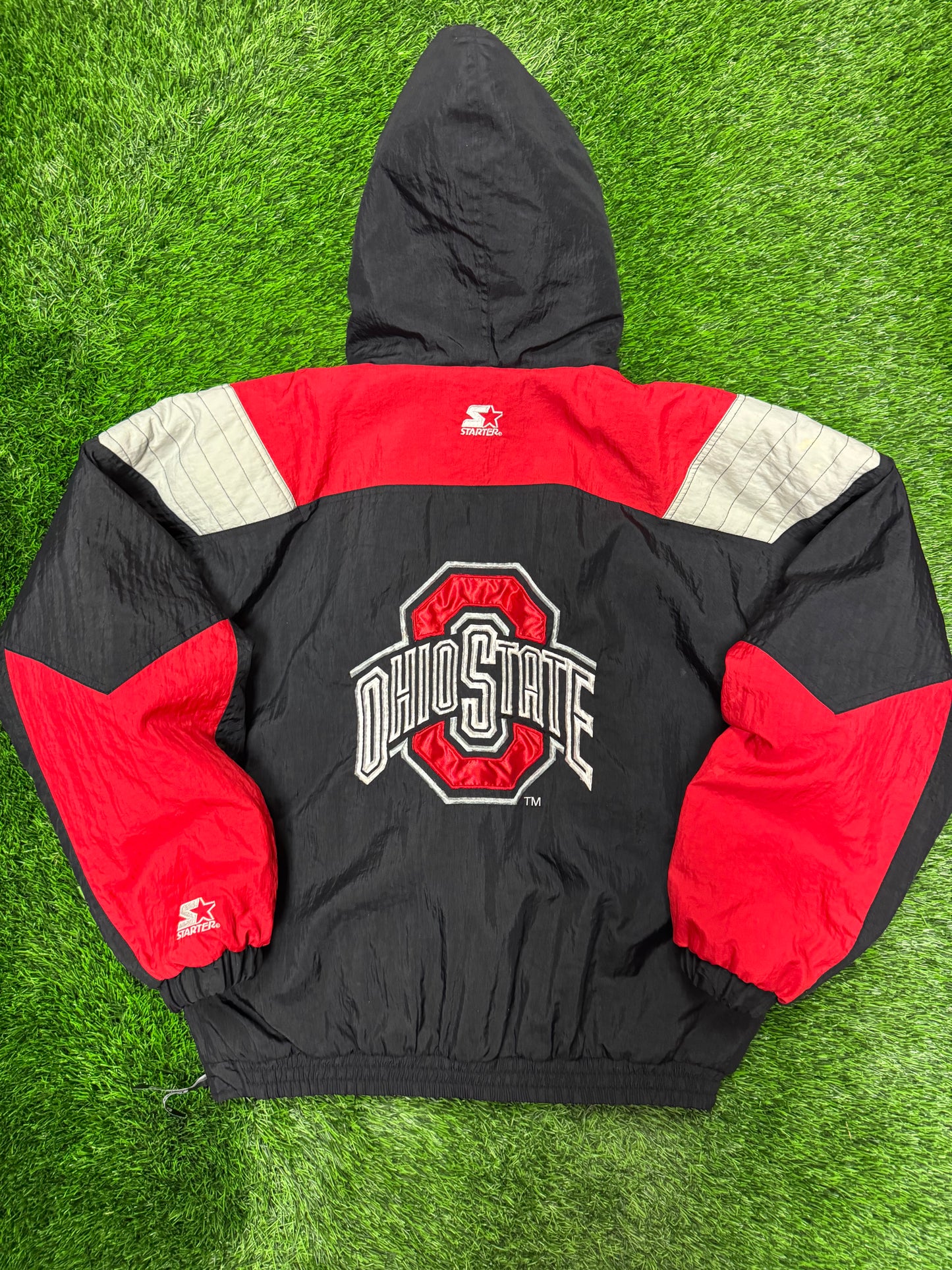 90s Ohio State University (OSU) Vintage Starter Puffer Jacket (XL)