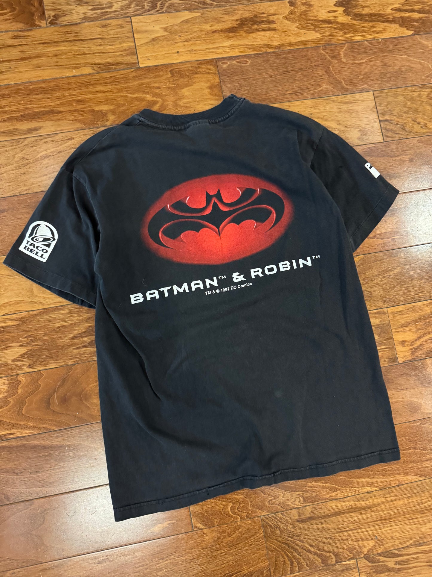 1997 Batman & Joker Vintage Taco Bell DC Promo Tee (M)