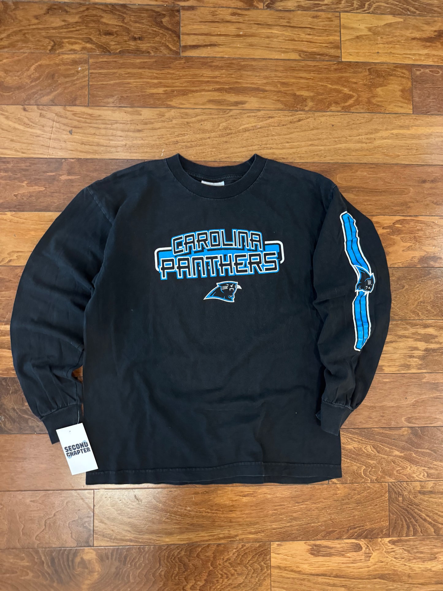 00s Carolina Panthers Reebok Long Sleeve Shirt (Youth L)